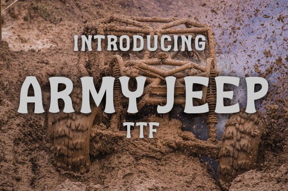Army Jeep: A Font That Adds Personality to Your Web Design