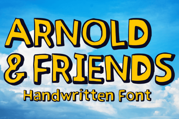 Arnold Friends: A 3D Retro Font for Digital Design
