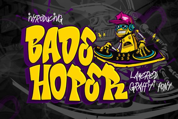 Bade Hoper: A Bold Display Font for Digital Branding and Web Design