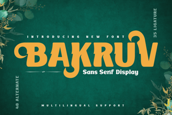 Bakruv: A Timeless Serif for Crafters and Designers