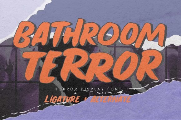 Bathroom Terror: A Bold Typeface for Dramatic Branding