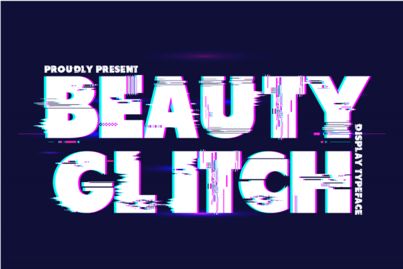Beauty Glitch Font: A Bold Statement for Editorial Design