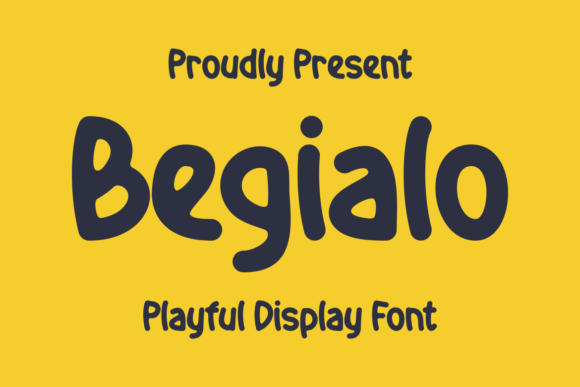 Begialo: A Playful Display Font for Creative Branding