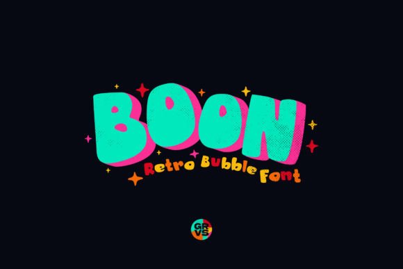 Grvs Boon Retro Bubble Font for Branding Success