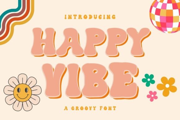 Happy Vibe: A Bold Font for Digital Branding