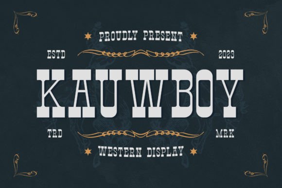 Kauwboy: A Bold Display Font for Editorial Design