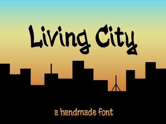 Living City: A Modern Graffiti Font for Digital Design