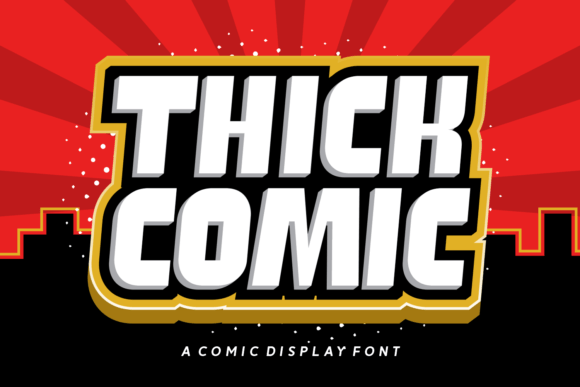 Thick Comic: A Bold Font for Strong Branding