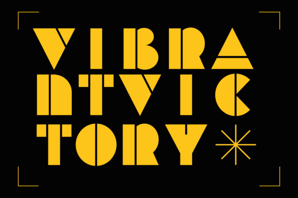 Vibrant Victory: The Font That Makes Your Message Pop